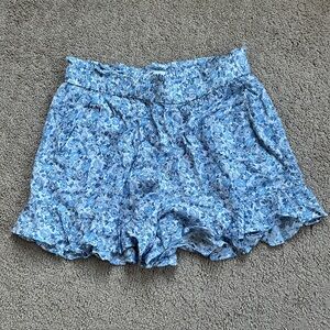 Floral Blue Women's Shorts
